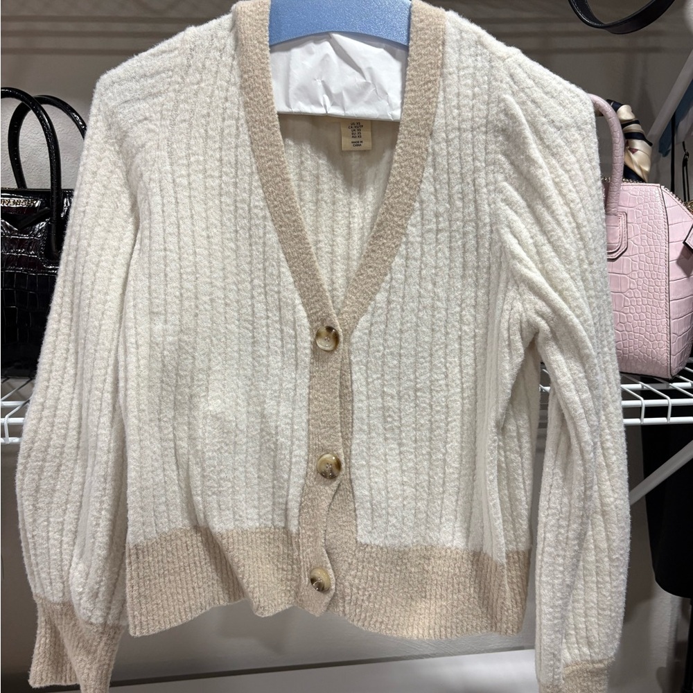 3 for $18 SALE Jessica Simpson Cream and Tan Sweater